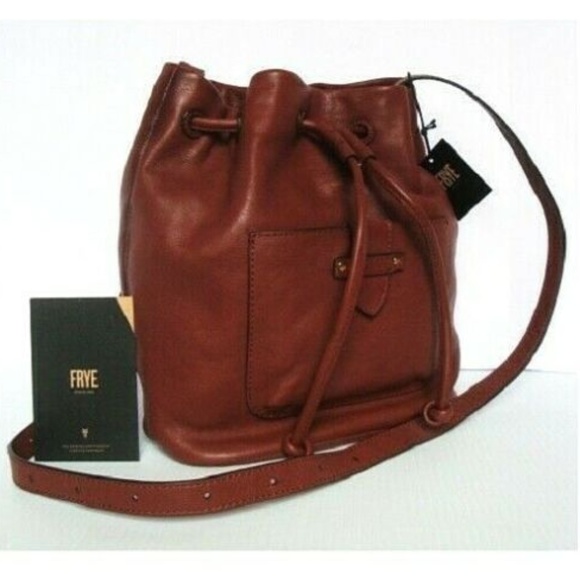 Frye Handbags - Frye Olivia Leather Bucket Bag Crossbody NWT